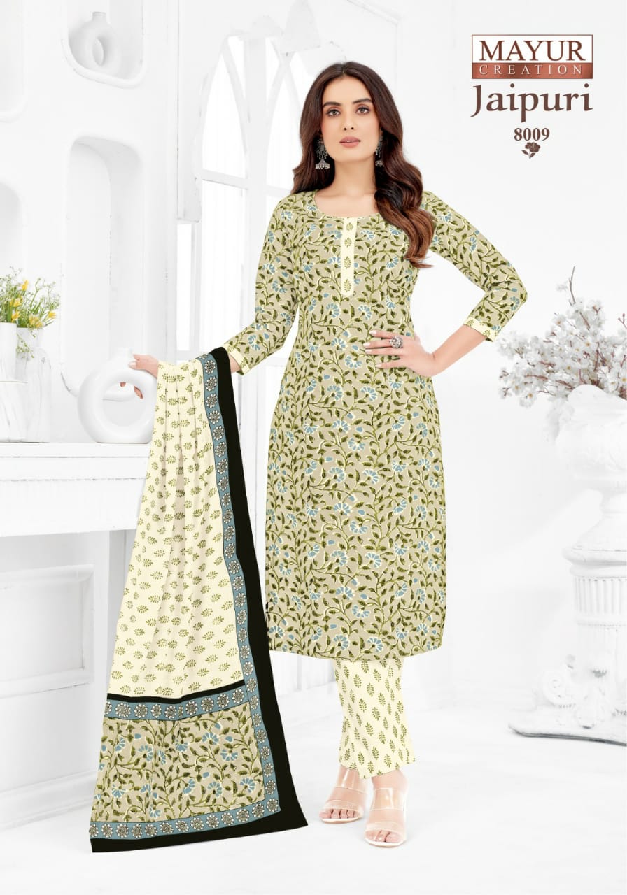 Jaipuri Vol 8 By Mayur Cotton Printed Readymade Dress Wholesale Shop In Surat
